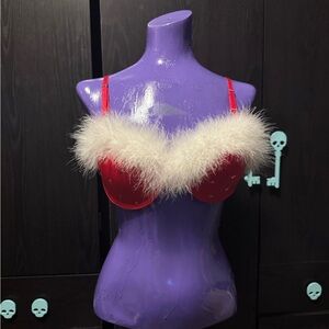 Red Festive Bra